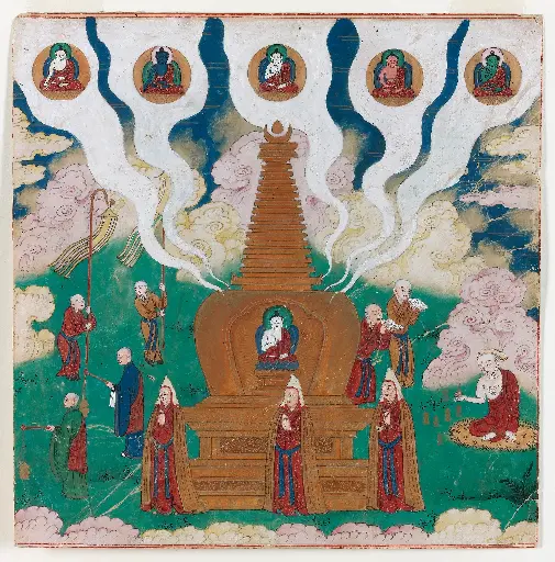 Sarvavid Vairocana-Boeddha's dood en bevrijding