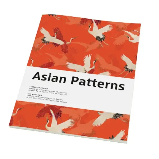 [GWB989] Cadeaupapier - Asian Patterns