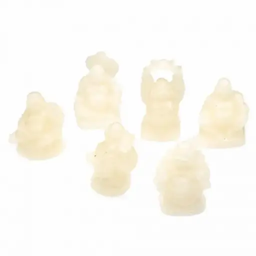 [SH-RES13170] Happy Boeddha - Polyresin Wit