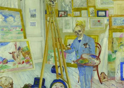 Het schilderend geraamte