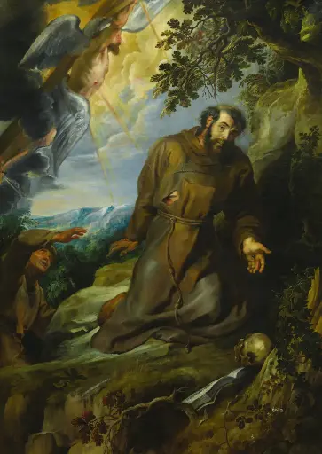 Franciscus van Assisi ontvangt de stigmata
