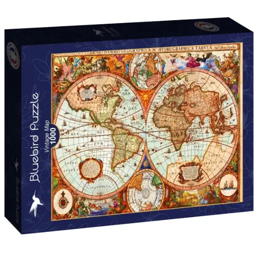 [Bluebird-Puzzle-F-90851] Vintage kaart