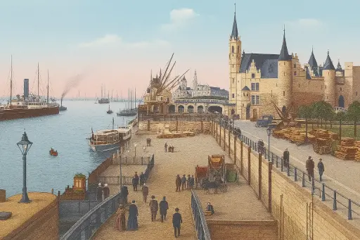 Antwerpen Vlotbrug en Steen