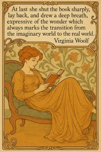 At last she shut the book sharply ...