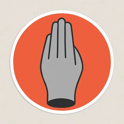 Antwerps handje stickertje