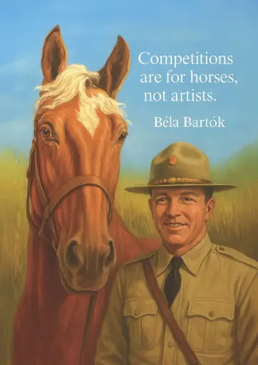 Competitions are for horses