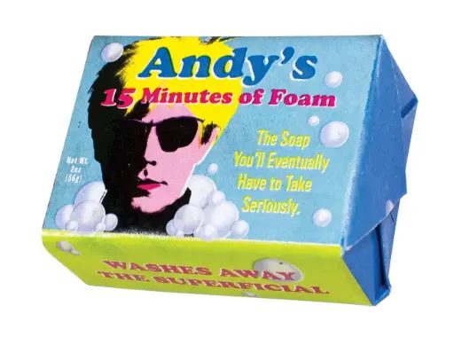 [UPG4439] Andy Warhol's 15 minuten schuim