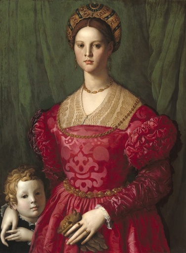 [Grafika-F-30467] Een jonge vrouw en haar zoontje