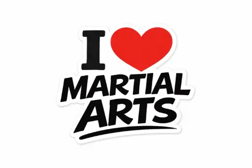 I Love Martial Arts Sticker